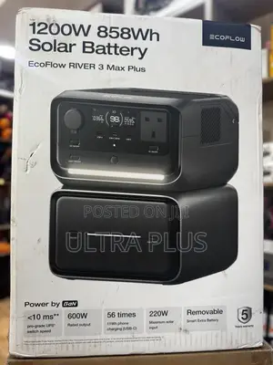 Eco-flow River 3 Max Plus Portable Power Generator – 858wh Lfp Battery