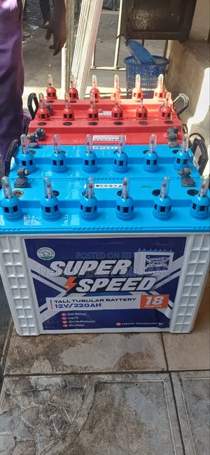 Super Speed Tall Tubular Battery 220ah Made in India