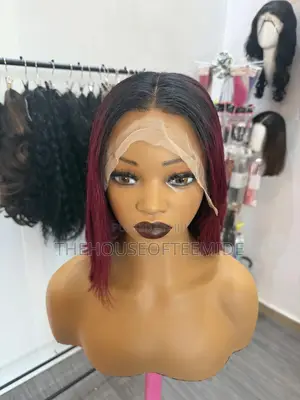 Full Frontal Wig,Burgundy Wig.