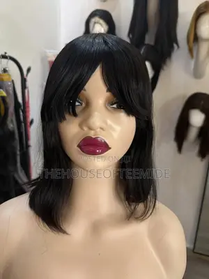 Short Fringe Wig 100% Human Hair.
