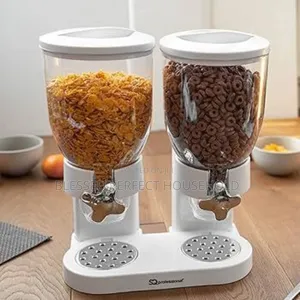 Double Cereal Storage Dispenser
