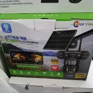 Tripple Lens 4g PTZ Solar CCTV Camera