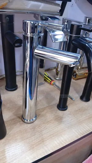 Modern Chrome Tall Basin Mixer Tap