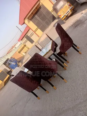 Brand New 6 Seaters Luxury Faux Marble Dinning Set