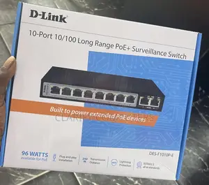 10-Port 10/100 Long Range Poe+ Surveillance Switch