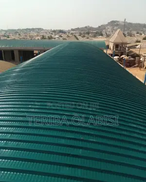 Curvy Bush Green Aluminum Roofing Sheet