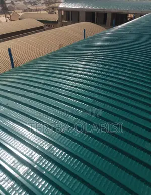 Curvy Bush Green Aluminum Roofing Sheet