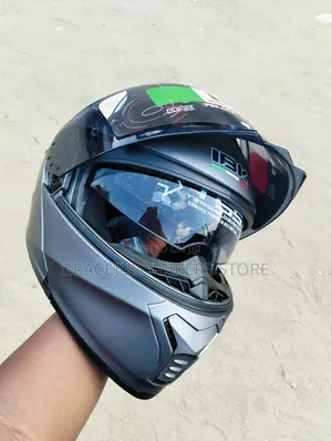 Tinted Visor Open Jaw Helmet