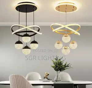 Modern Led Chandelier Lighting for Dining Room Three Color Options