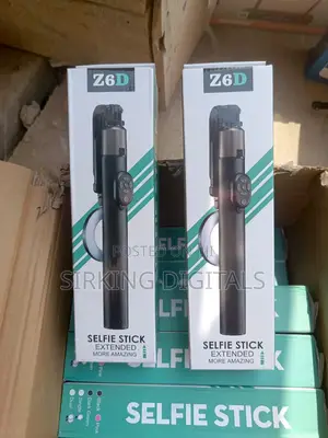 Z6d Selfie Stick Tripod, Rechargeable Light, Mirror, Bluetooth Remote