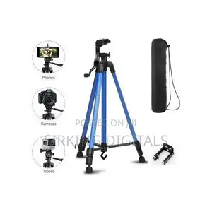 3366 Tripod for Camera and Phone With Phone Holder- Black