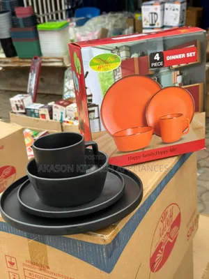 4pcs Dinner Set 
Happy Viral Set in Black
