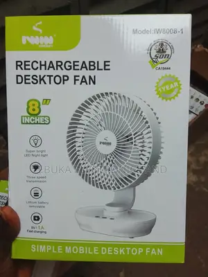 8 Inches Rechargeable Desktop Fan Is Available