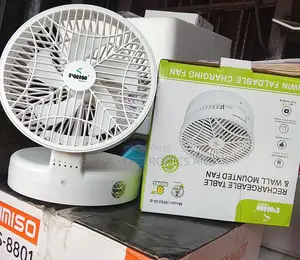8 Inches Rechargeable Table Fan and Wall Mounted Fan Is Available