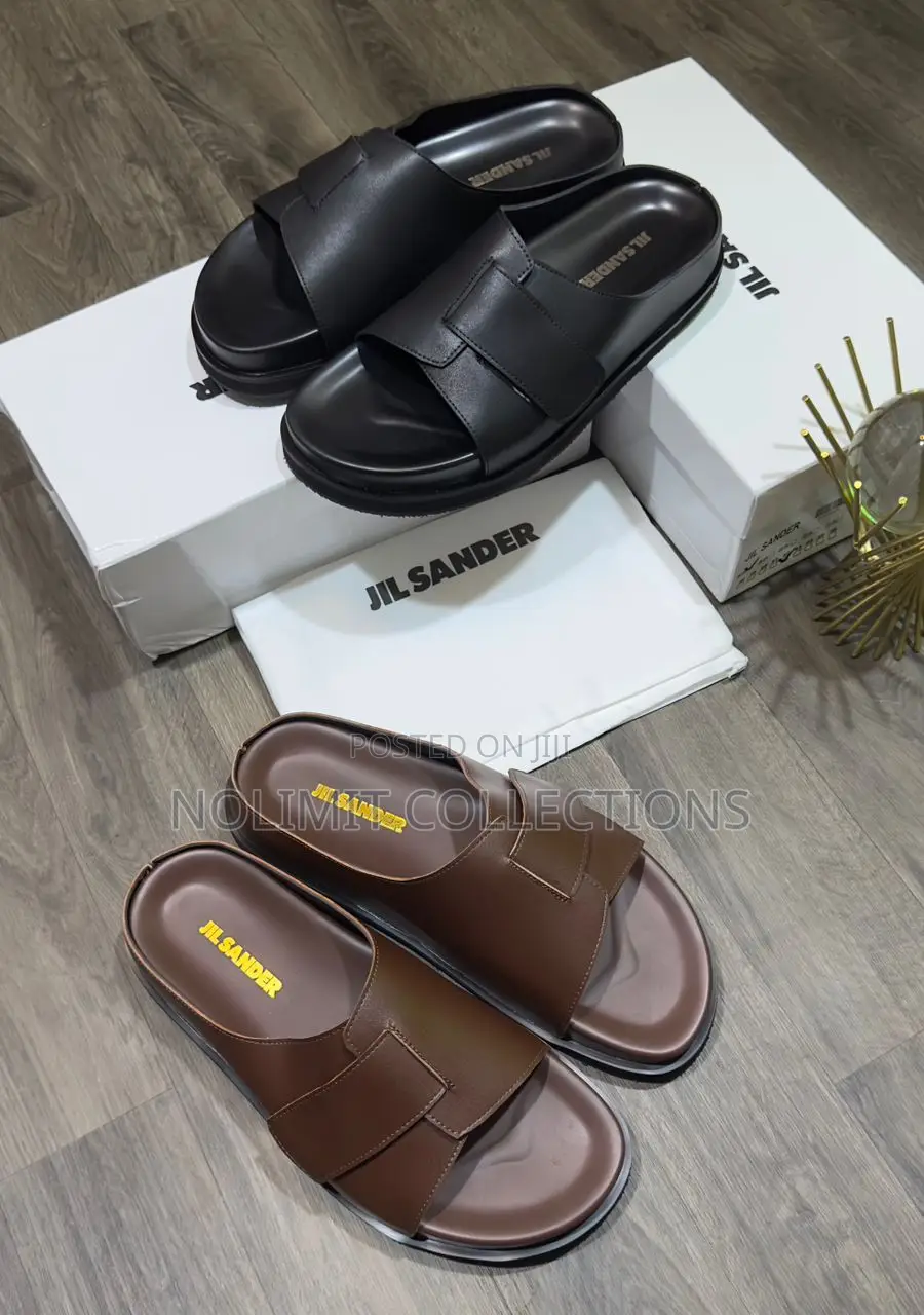 Jil Sander Leather Slippers