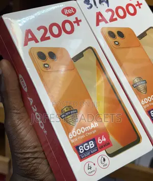 New Itel A200+ 64 GB Black