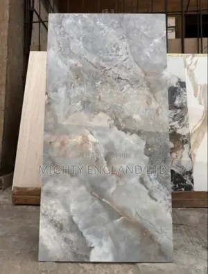 Large Polished Marble-Look Spanish Porcelain Tile