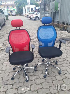 Red, Blue and Black Office Swivel Chairs