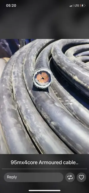 95mmx4core Armoured Cable