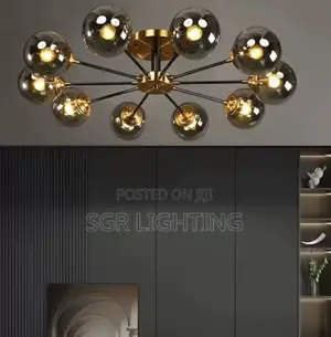 Led Ceiling Lamp Restaurant Bubble Glass Flower Led Pendant Light