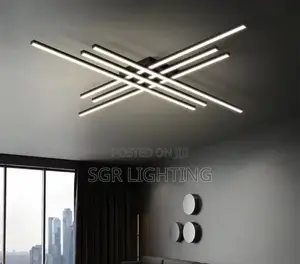 Modern Luxury Ceiling Lamp, Creative Linear Chandelier