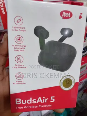 Itel Budsair 5 True Wireless – 13.2mm Bass Boost, 36h Ai Translation