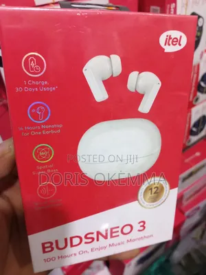 Itel Budsneo 3 True Wireless Earbuds – 100 Hours Playtime, 360°