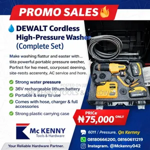 Dewalt Cordless High-pressure Washer (Complete Set)