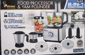 Paloma Food Processor and Yam Pounder 1200w 8 in 1 Chi