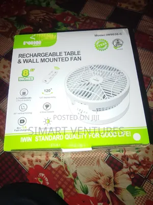 Iwin Rechargeable Rotating Table Fan