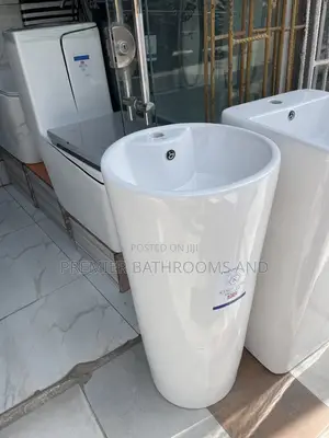 Standing Washing Hands Basin White