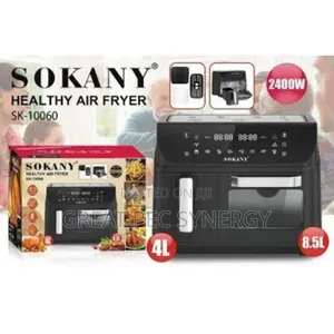 12.5 Liters Sokany Air Fryer Dual Door (4l & 8.5l)