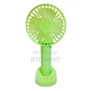 Portable Mini Usb Rechargeable Hand Held Fan + Base