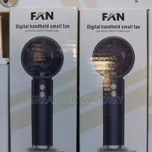Digital Handheld Small Fan - Mini Rechargeable