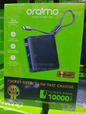 Oraimo 10000mah 22.5w Pocket Powerbank