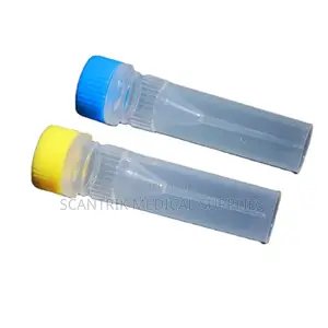 Cryotube With Internal Cap for Safe Sample Transport and Storage