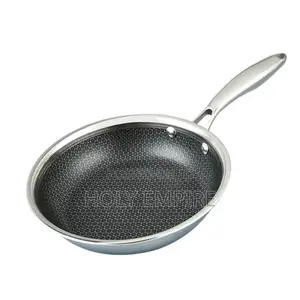 304 Quality Stainless Steel Honeycomb Non Stick Fry Pan, 28cm