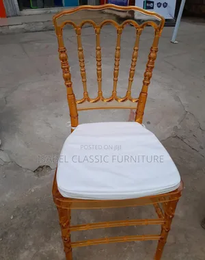Imported Acrylic Gold Napoleon Event Chairs Available Now