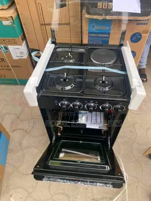 Midea 3 in 1 Automatic Ignition Gas Cooker Plus 1 Hotplate With Oven