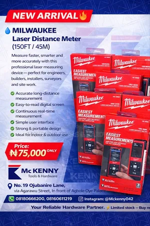 Milwaukee Laser Distance Meter (150ft / 45m)