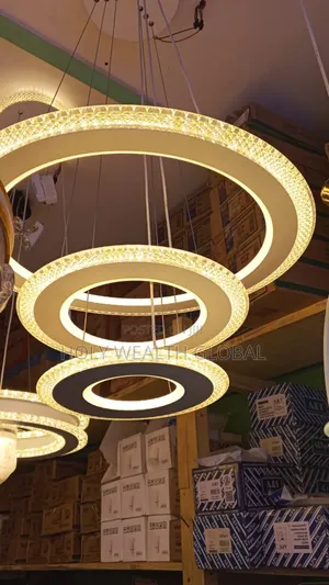 3 Color Light Step Crystal Chandelier