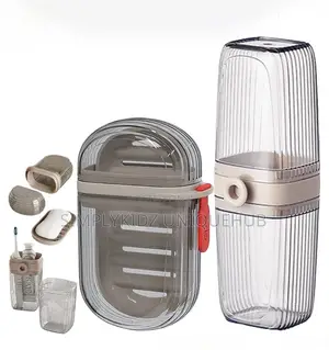 Portable Travel Soap Dish and Toothbrush Holder Set