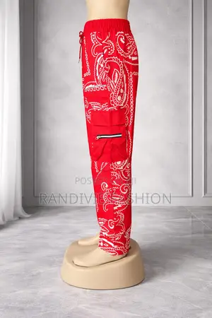 African Lion Cargo Trousers [Red]