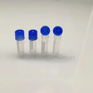 Cryotube With Internal Cap for Secure Sample Transport