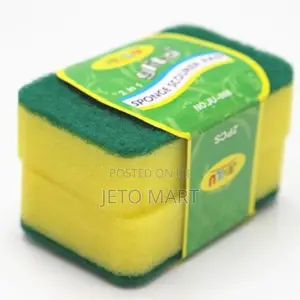 Sponge Scouring Pads Dish Washing Scrubber - 2pcs