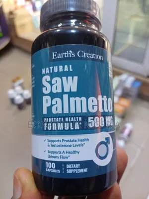Earth Creation Saw Palmetto 500mg X 100 Caps