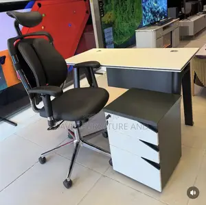 Mini Office Table With Chair (Ergonomic)