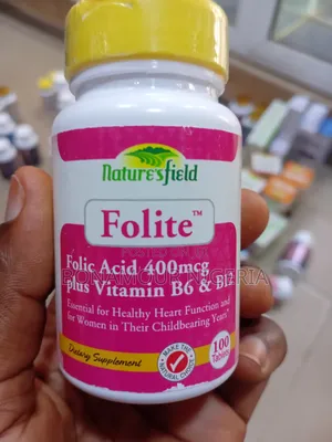Nature's Field Folite(Folic Acid 400mcg+Vitamin B6 B12) X 100 Tablets