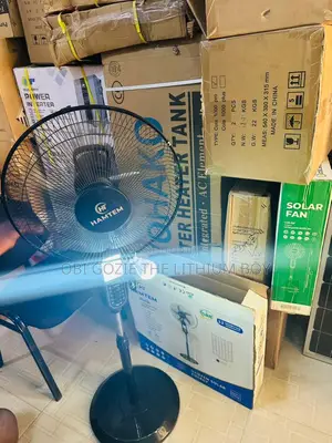 Solar Fan and Rechargeable Lithium Battery With Light