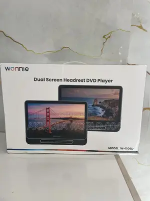 Brand New Sealed Wonnie Dual Screen Headrest DVD Player